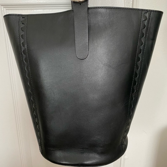 ZARA GOAT LEATHER BUCKET BAG✨ - Picture 1 of 6